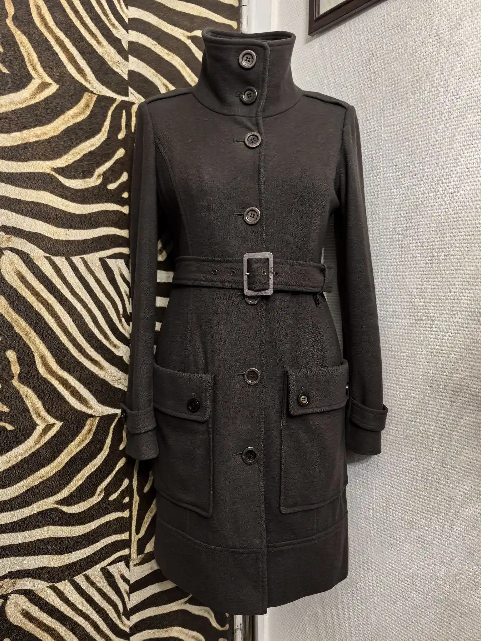 Пальто в стиле милитари 42-44 - Верхняя одежда (Одежда) в Москва