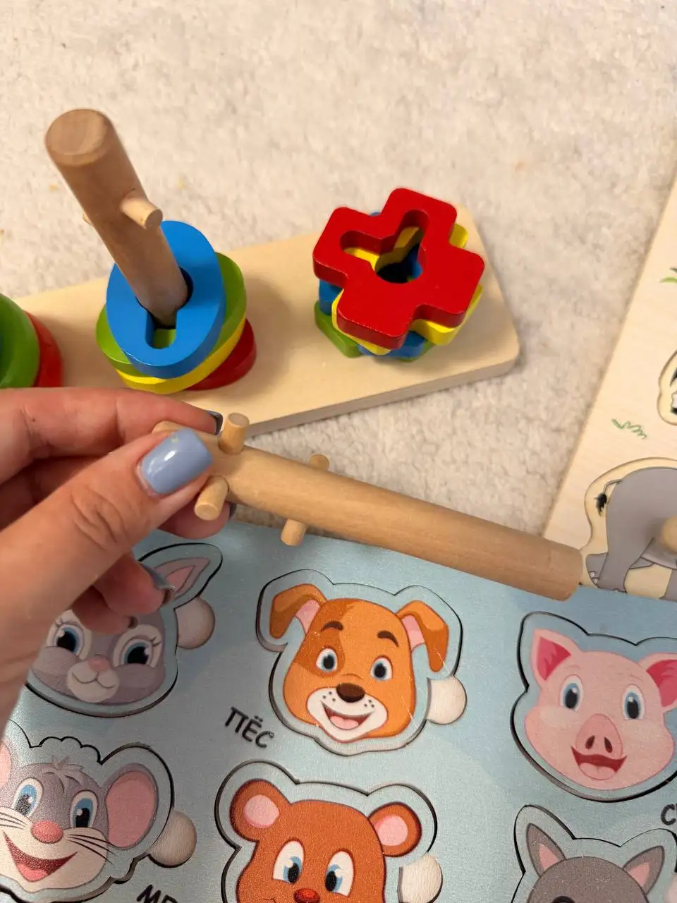 Вкладыши и пирамидка для детей - Игрушки (Товары для детей) в Подольск