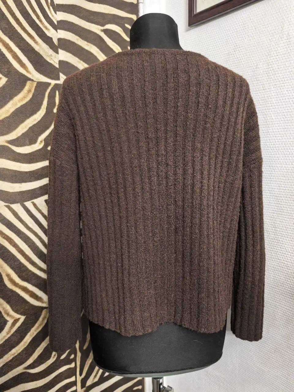 Пуловер оверсайз с буклированной пряжей - Пуловеры/свитера (Одежда) в Бутово