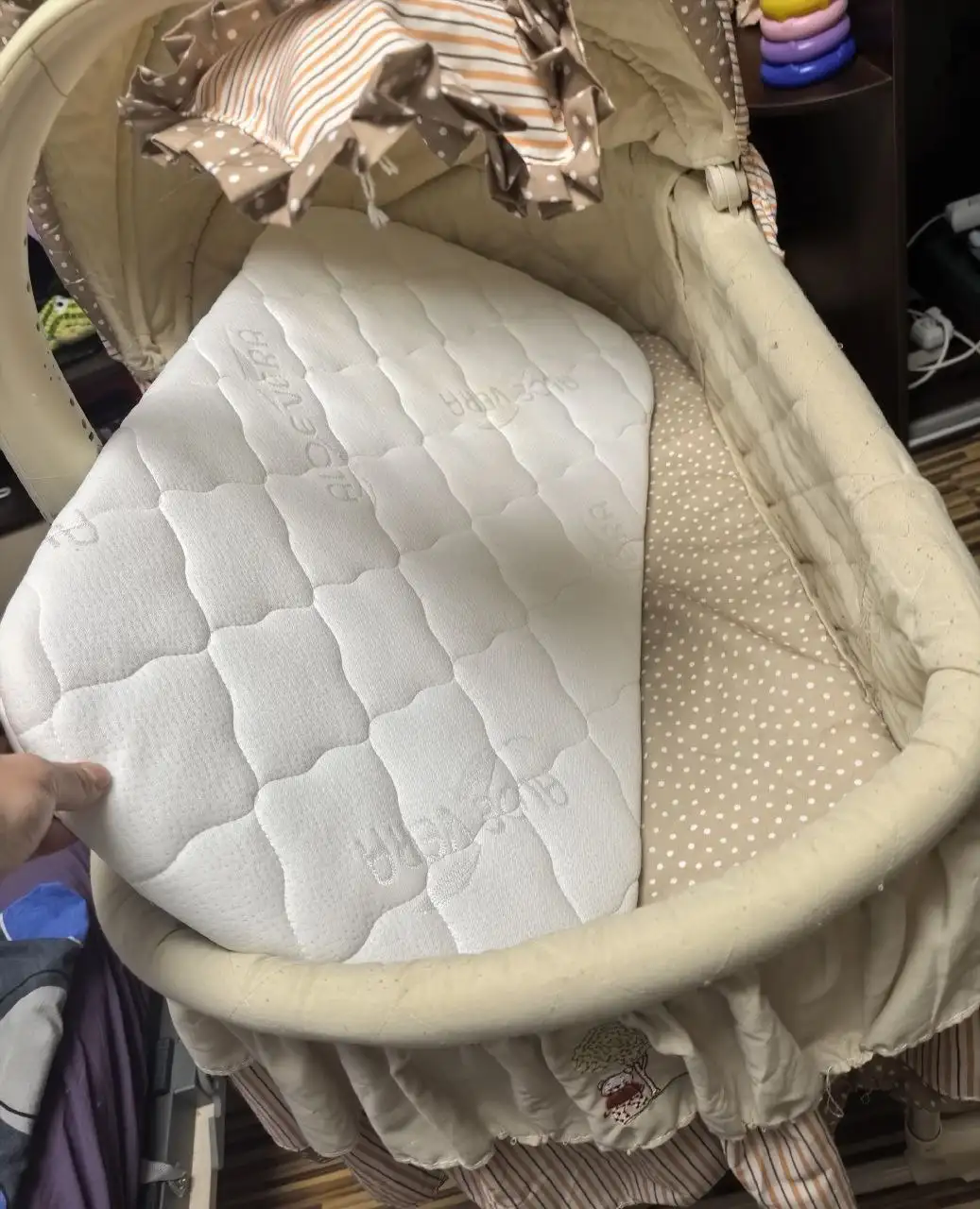 Новая электронная колыбель с матрасиком - Колыбели и кроватки (Товары для детей) в Подольск