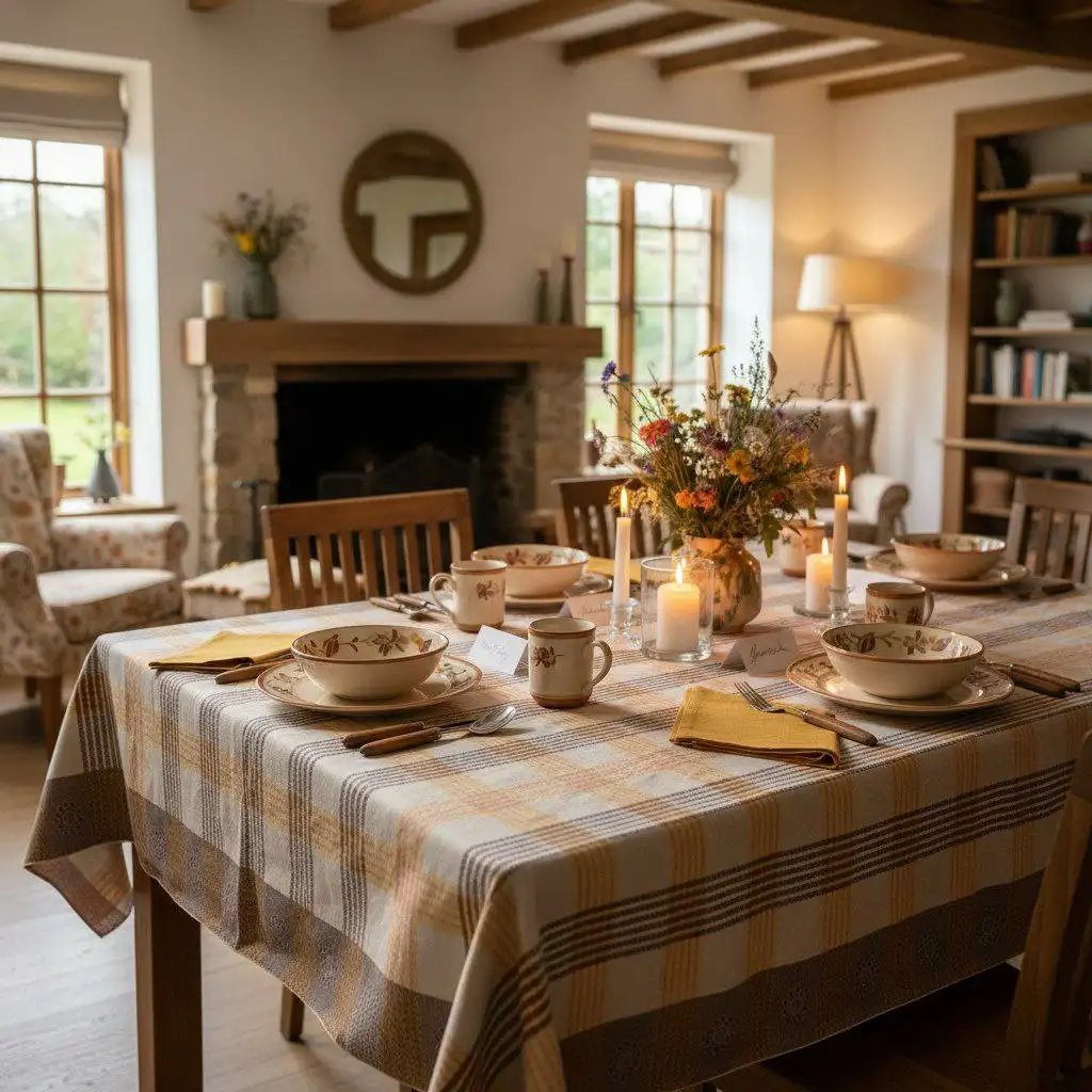 Льняная скатерть СССР - Текстиль (Для дома и дачи) в Бутово