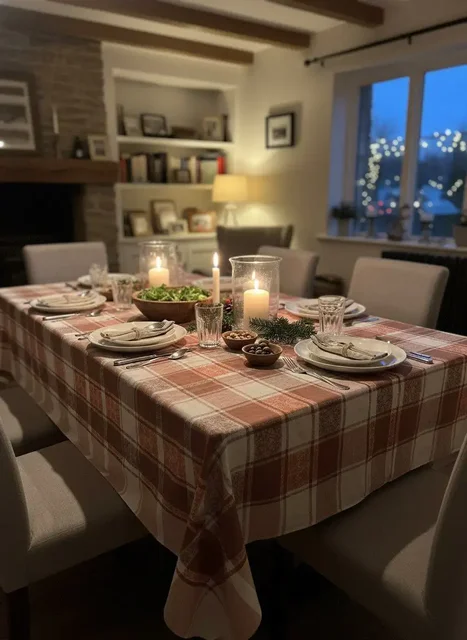 Льняная скатерть СССР 167х146 - Растения в Бутово