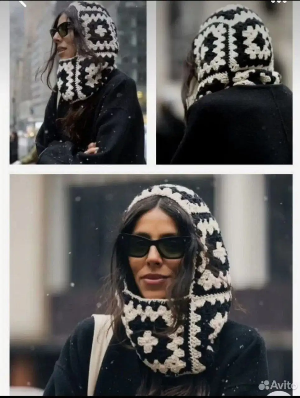 Капор а ля Prada или трендовый Бабушкин квадрат - Аксессуары (Одежда) в Подольск