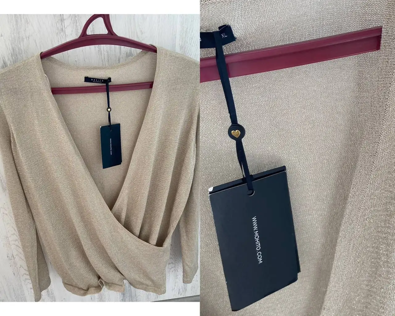 Кофта трикотажная с люрексом Mohito XL - Женская одежда (Одежда) в Подольск