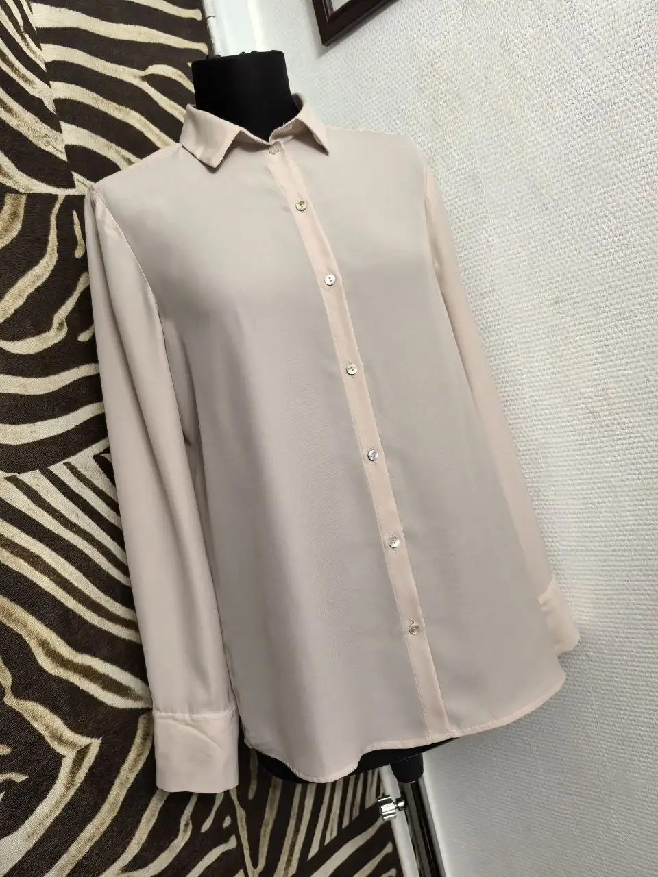 Блузка пудровая BENETTON 46-48 - Женская одежда (Одежда) в Неизвестно