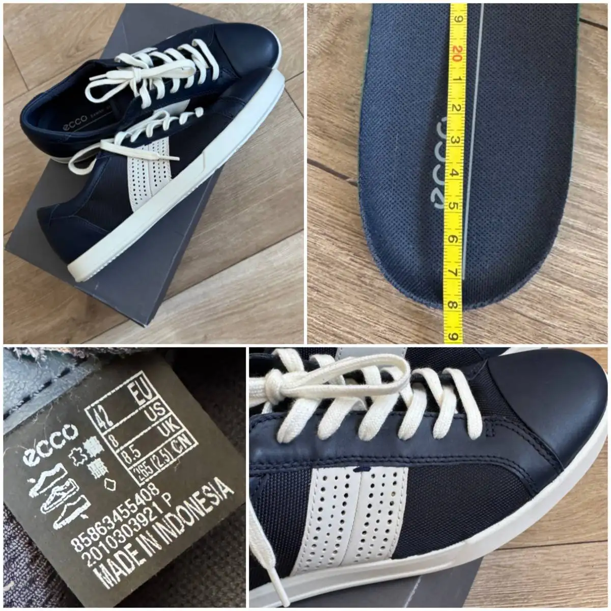 Мужские кеды Ecco размер 42 - Обувь (Одежда) в Бутово