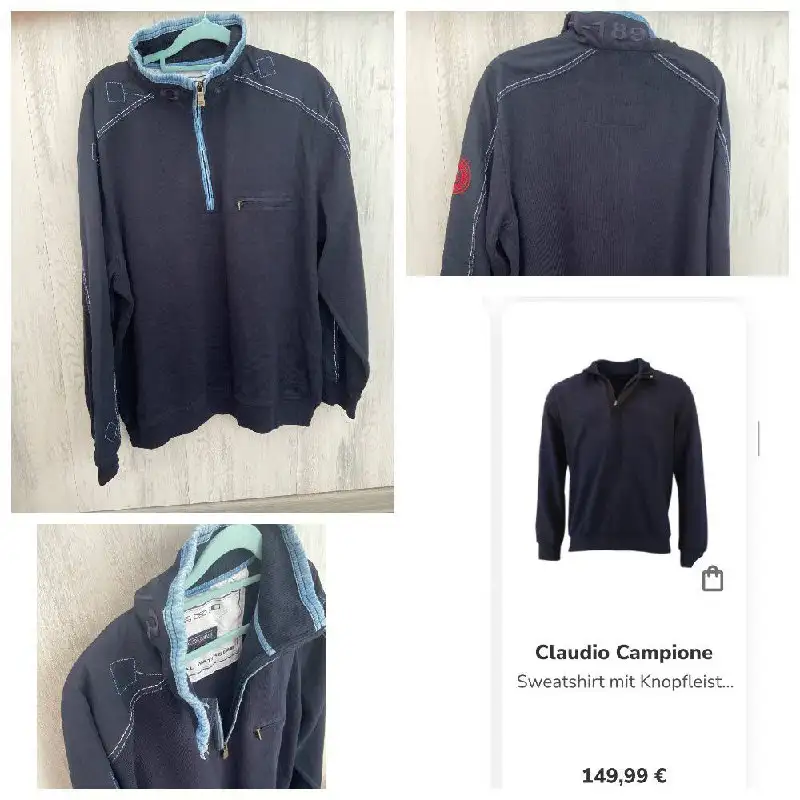 Мужской свитер Claudio Campione XL - Мужская одежда (Одежда) в Бутово