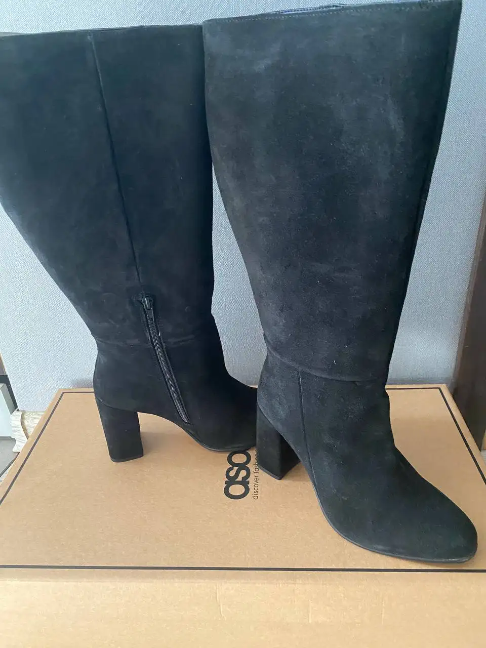 Новые замшевые сапоги-трубы ASOS 38 размера - Обувь (Одежда) в Троицк