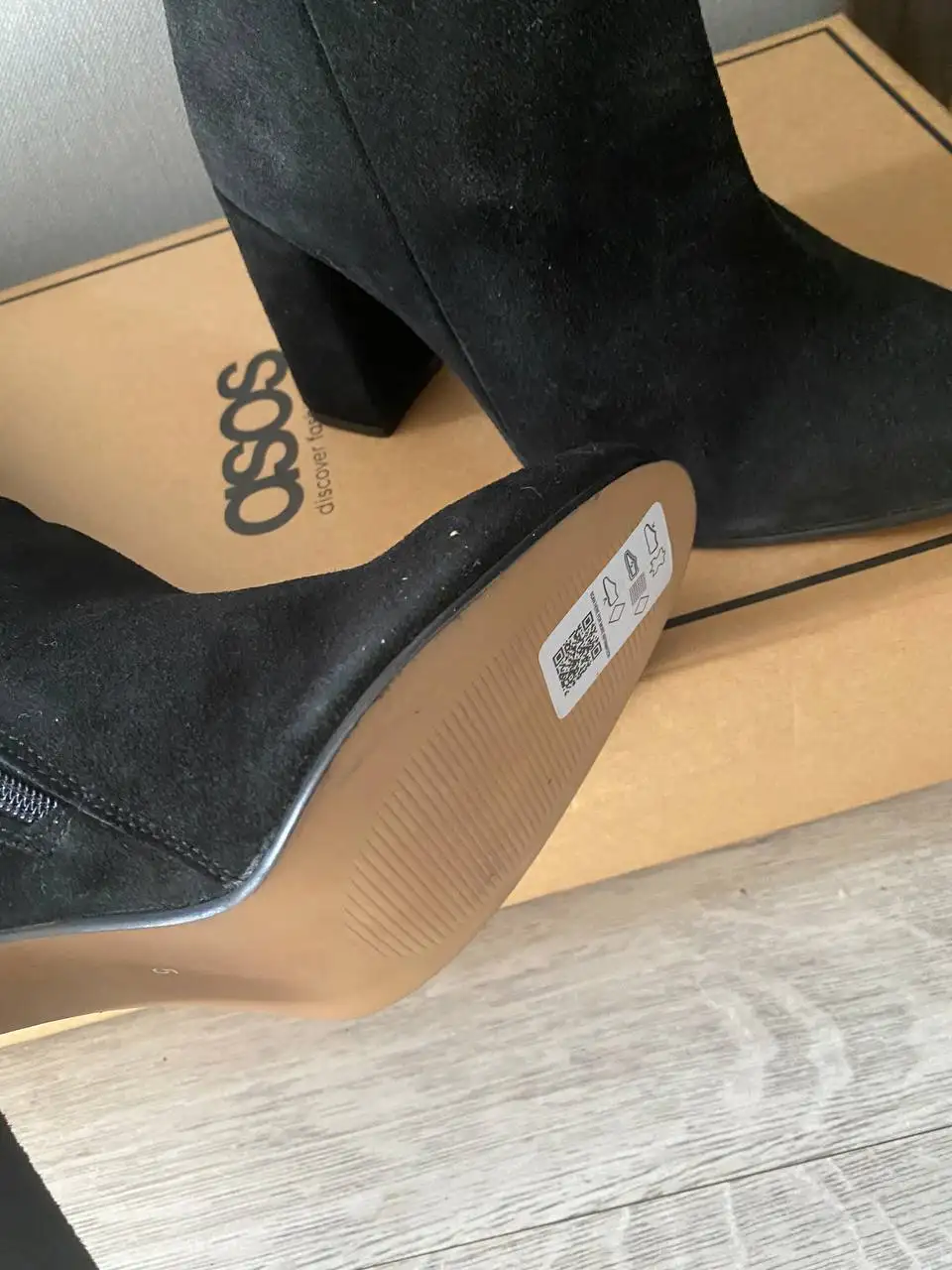 Новые замшевые сапоги-трубы ASOS 38 размера - Обувь (Одежда) в Троицк