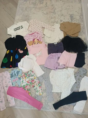 Пакет летних вещей для девочки на рост 92-104 - Тапочки в Москва