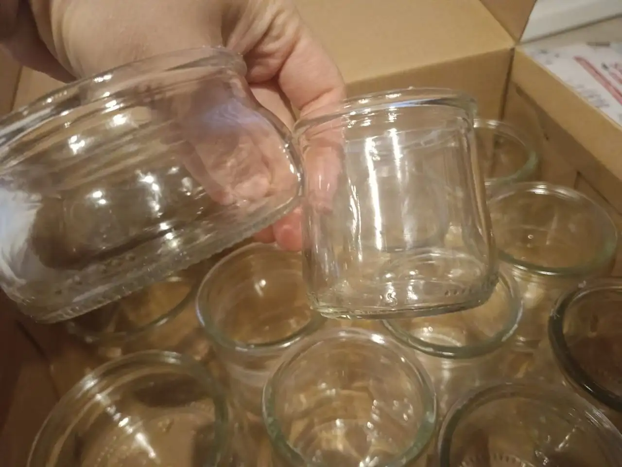 Набор стеклянных банок для свечей и йогурта - Посуда и кухонная утварь (Для дома и дачи) в Москва