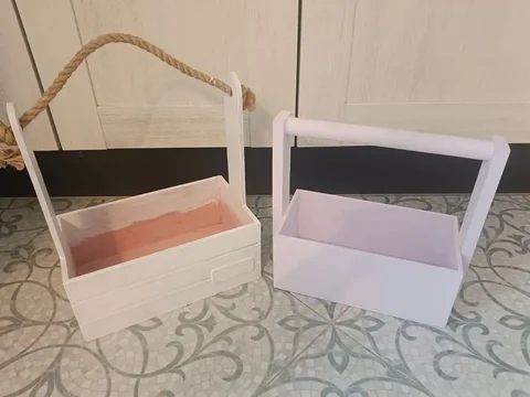 Деревянные ящики-корзины для цветочных композиций - Кронштейн в Москва