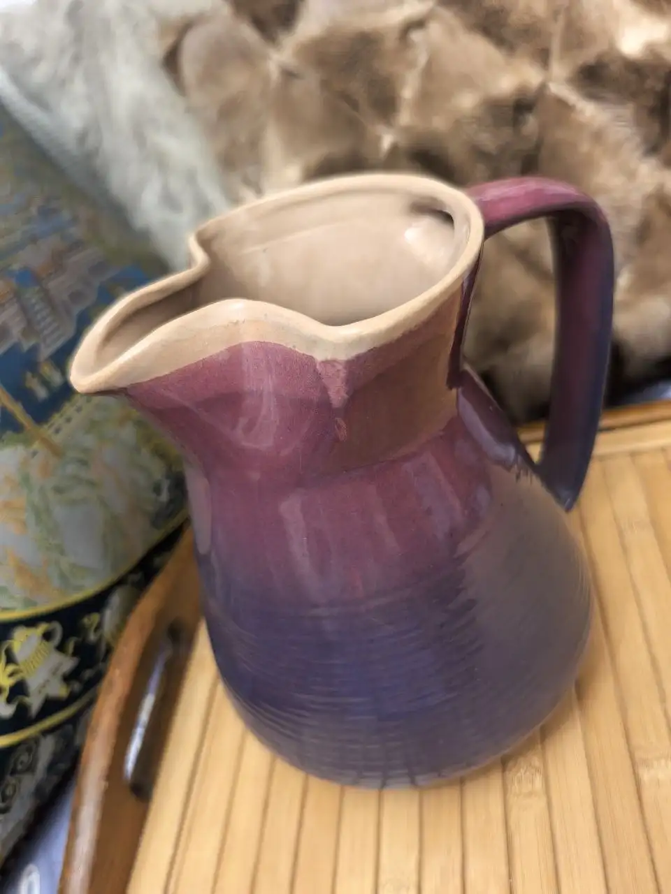 Кувшин 'Лаванда' майолика Германия - Антиквариат (Барахолка) в Бутово