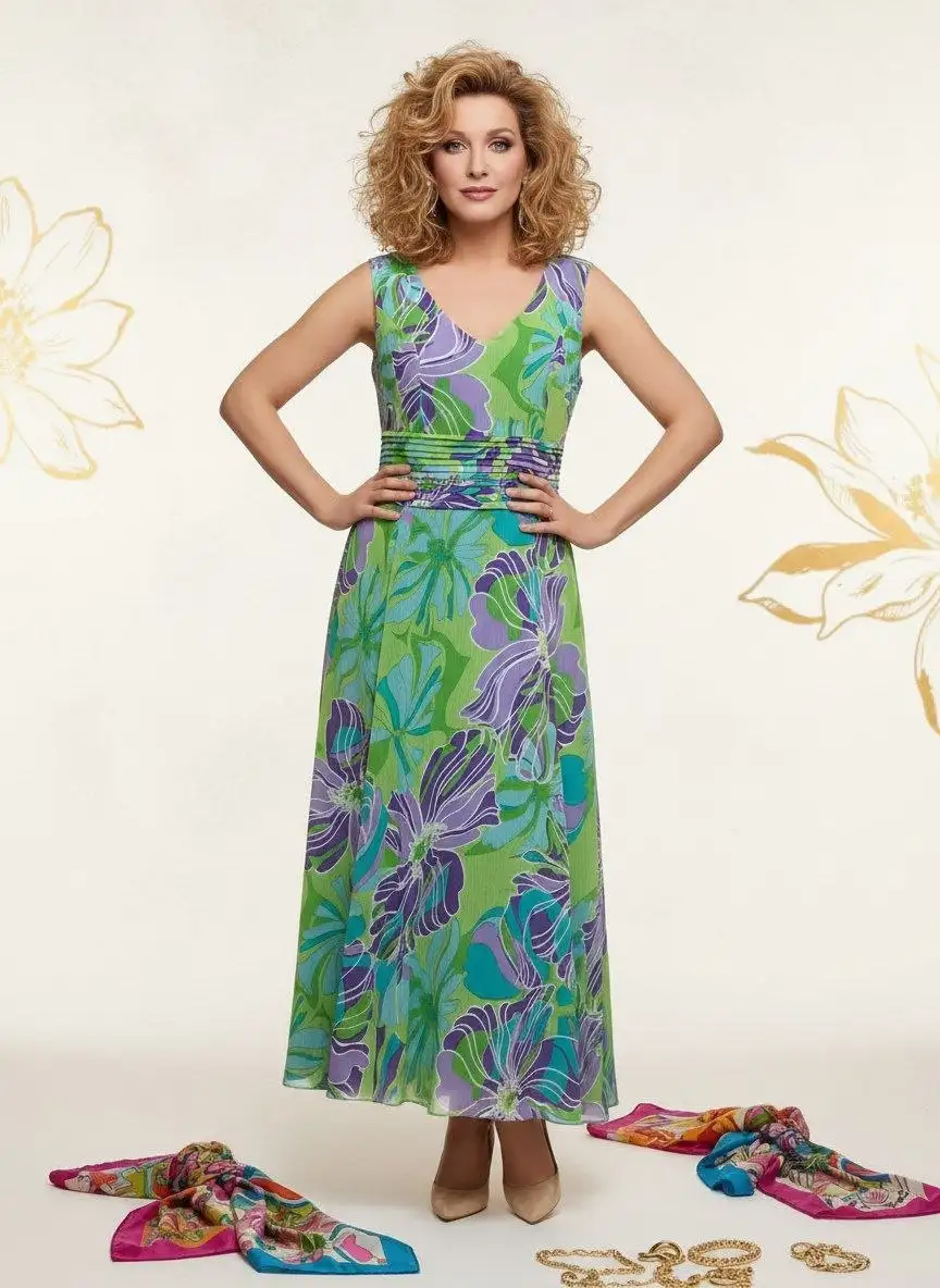 Шифоновое платье новое с драпировкой по талии - Платья (Одежда) в Сходненская