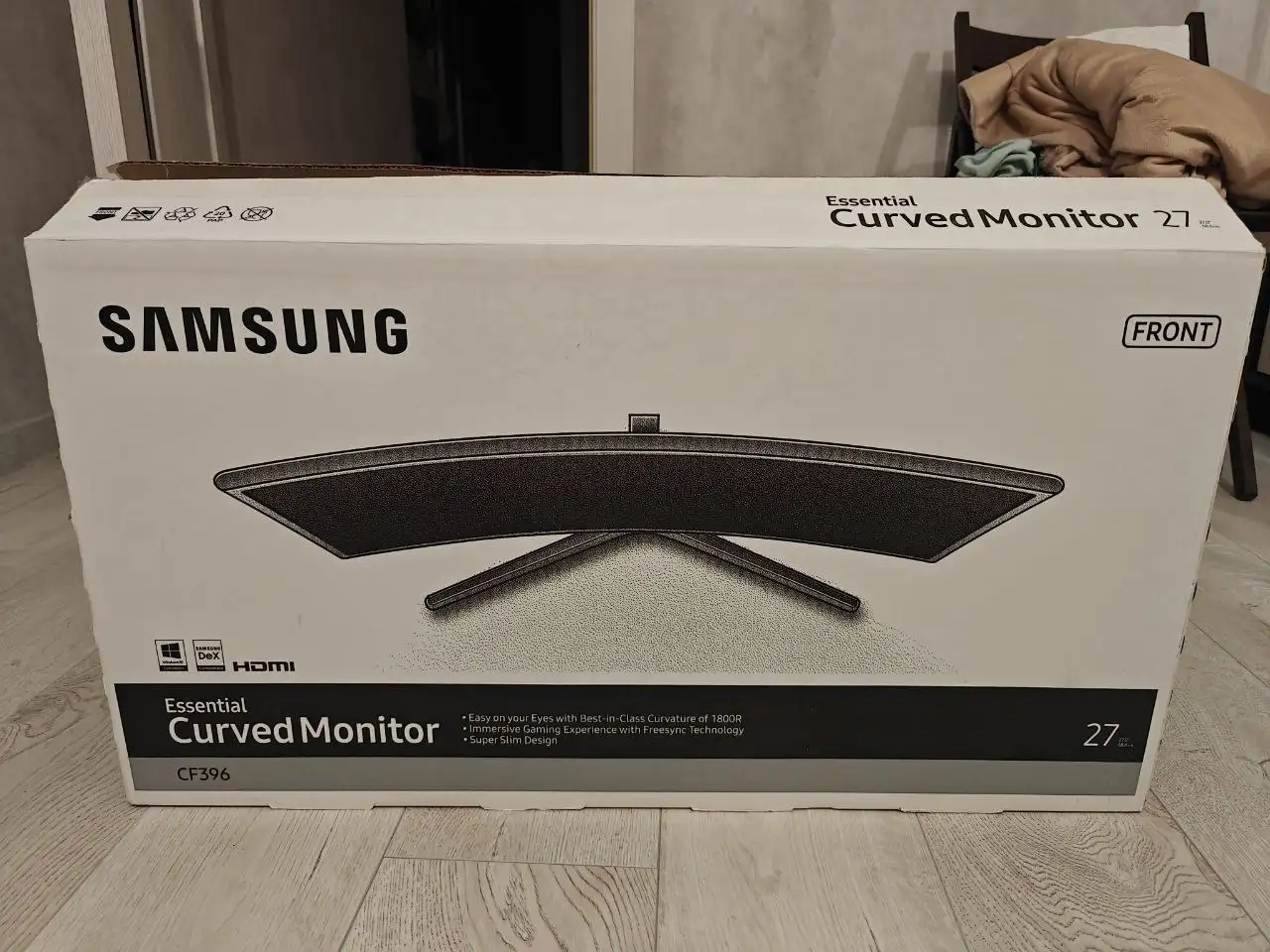 Монитор Samsung 27" C27F396FHI в идеальном состоянии - Мониторы (Электроника) в Неизвестно