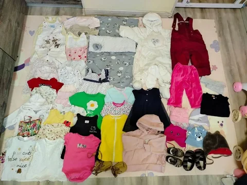 Пакет вещей на новорождённую девочку размеры 56-86 - частное объявление в Москва