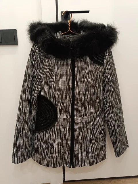 Куртка натуральная кожа с меховым капюшоном 46 размер - Одежда в Подольск