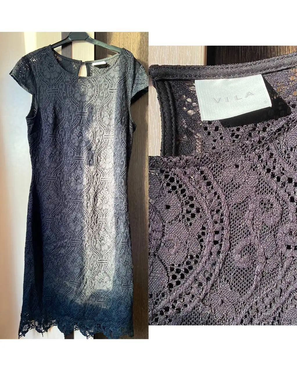 Женское платье из гипюра бренда Vila размер S - Женская одежда (Одежда) в Подольск