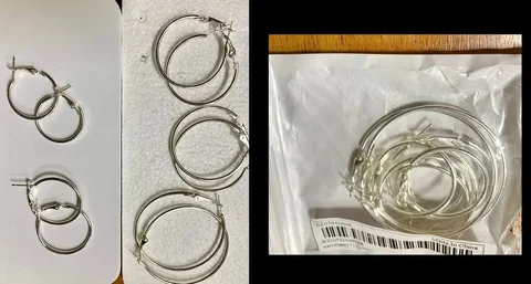 Набор сережек разного диаметра - Посуда в Москва