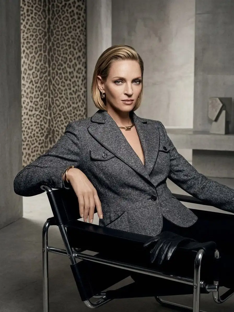 Твидовый жакет 44-46 с кожаным кантом - Верхняя одежда (Одежда) в Москва