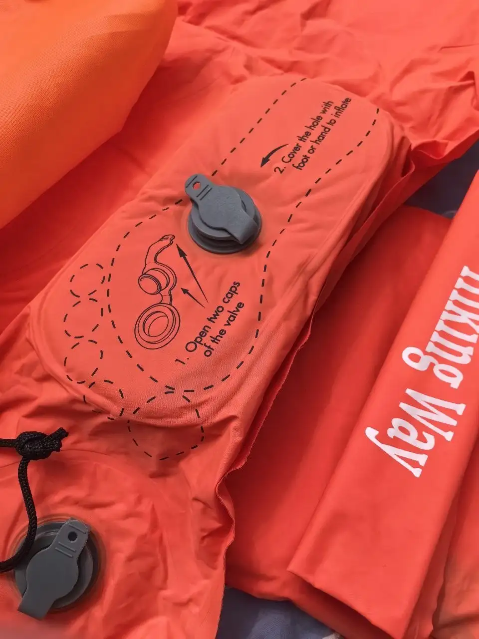 Коврик туристический надувной 68х234 в чехле - Туристическое снаряжение (Хобби и отдых) в Бутово