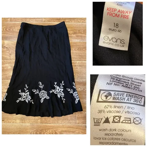 Юбка бренда Evans, размер 54-56, лён/вискоза - частное объявление в Бутово
