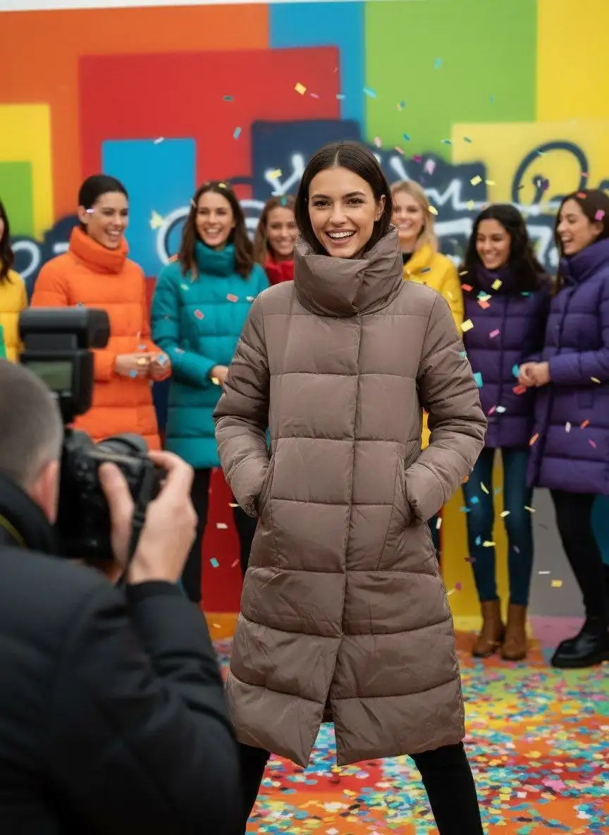 Пуховик женский длинный 46-48 - Верхняя одежда (Одежда) в Москва