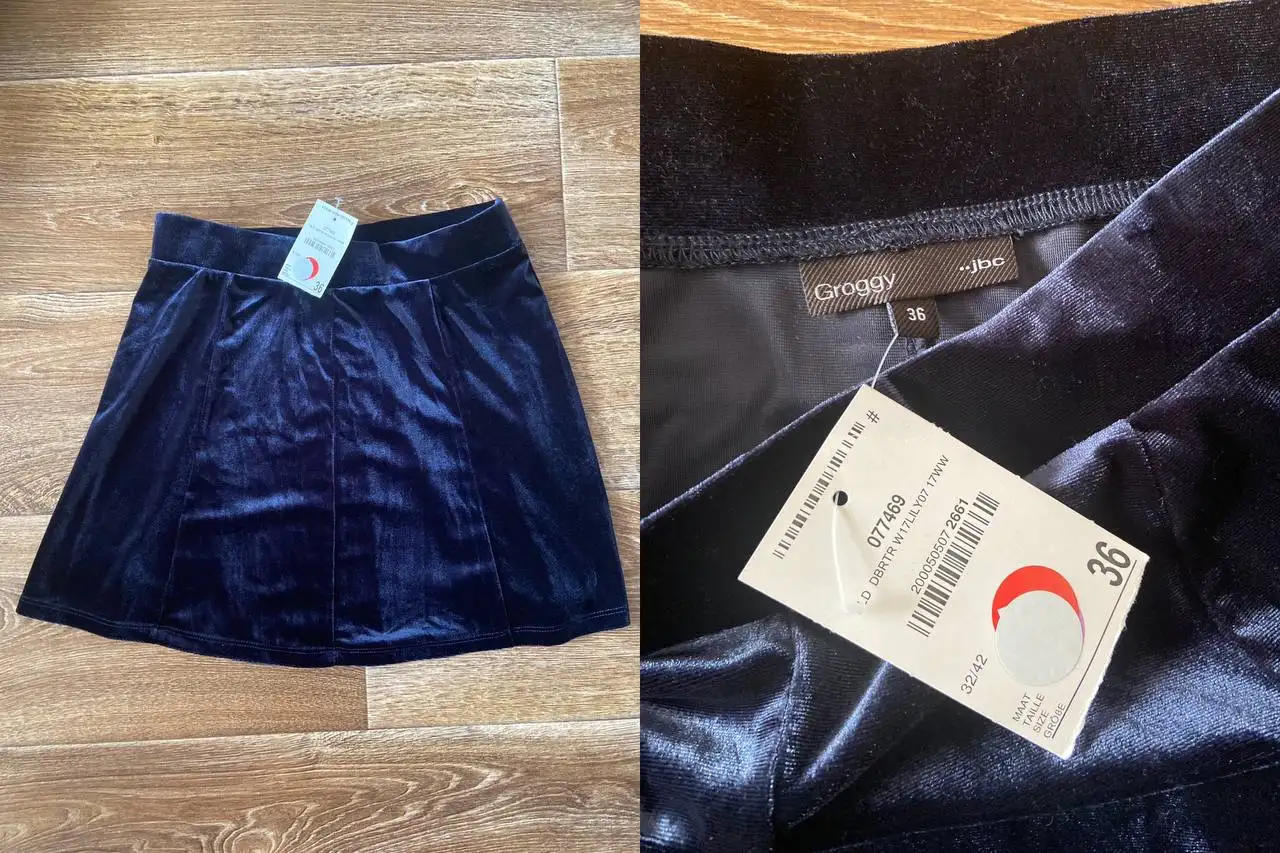 Юбка бархатная девочке 42 р-р Groggy - Одежда (Товары для детей) в Подольск