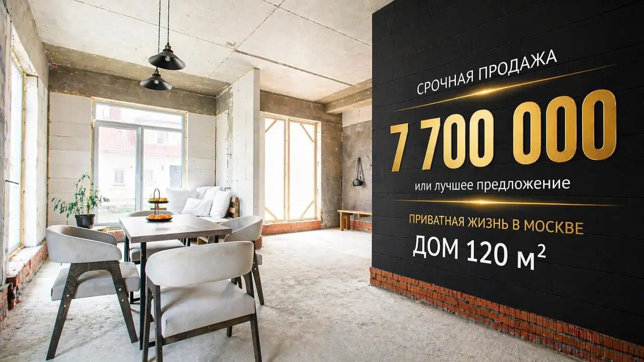 Срочная продажа дома в Новой Москве 120 м² - Дома, дачи, коттеджи (Недвижимость) в Москва