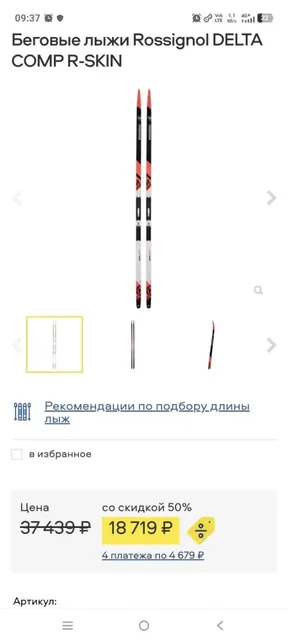 Лыжи Rossignol Delta Comp R-Skin - Пазлы в Москва