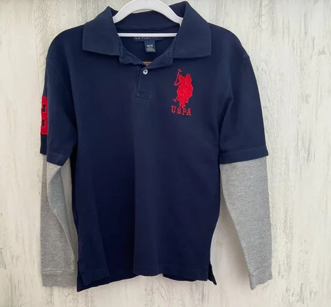 Поло U.S. Polo ASSN. для мальчика 10-12 лет - Секонд-хенд в Москва