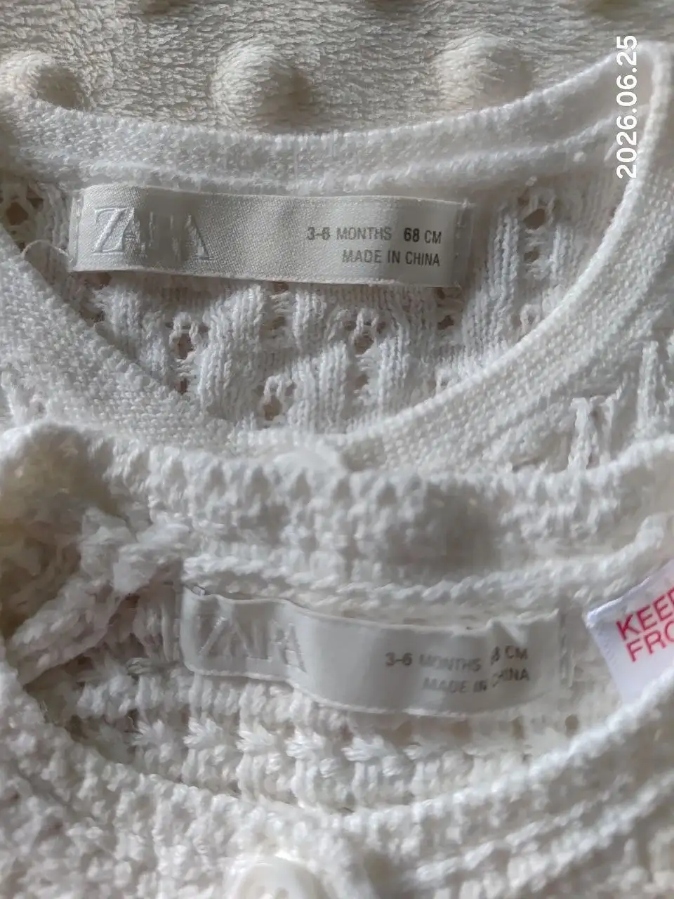Детская одежда ZARA размер 68 - Одежда для малышей (Товары для детей) в Москва