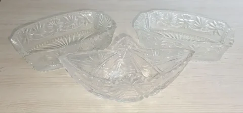 Хрустальная ладья и салатник - Посуда в Неизвестно