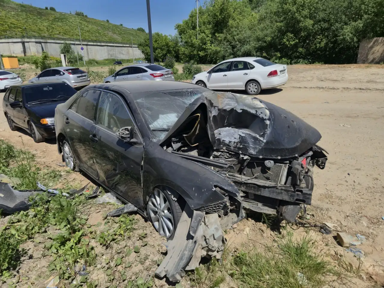 Toyota Camry 7 поколение (XV50) 2012 после ДТП - Автомобили с пробегом (Авто) в Москва