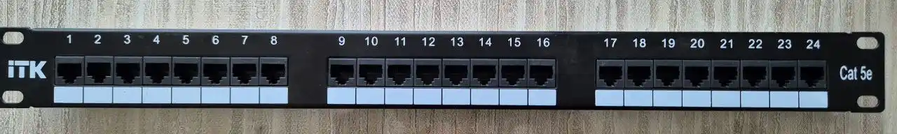 Патч панель 24 порта RJ45 Cat.5e - Электроника в Казань