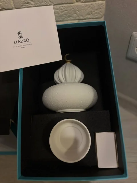 Портативная лампа из матового белого фарфора с геометрическими узорами - Для дома и дачи в Казань