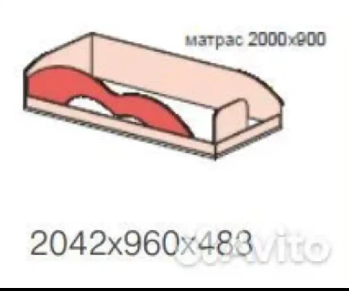 Двухъярусная кровать и шкаф МИА