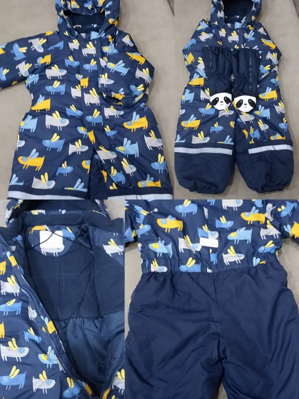 Комбинезон теплый осенний с капюшоном