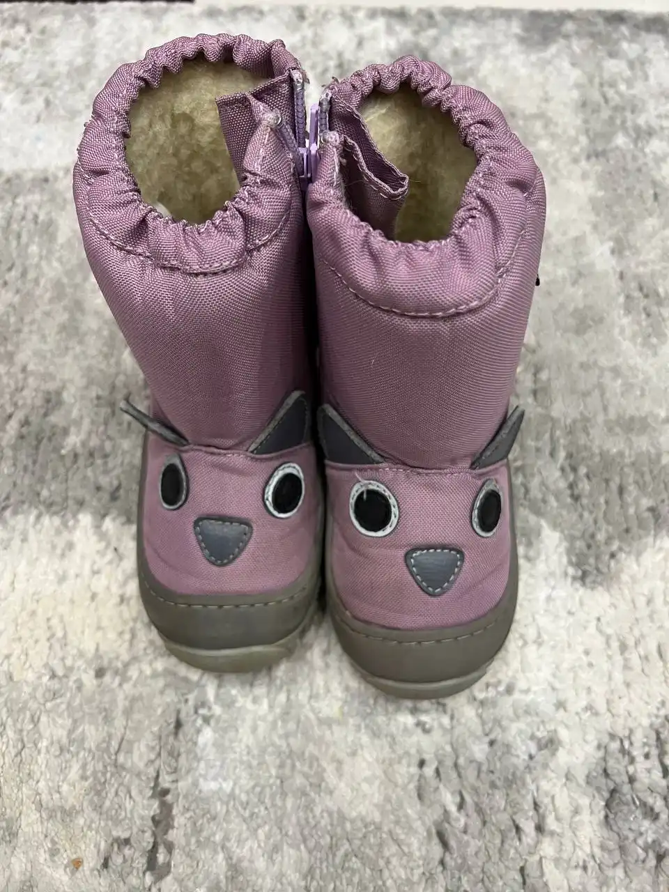 Детские сапожки с овчиной