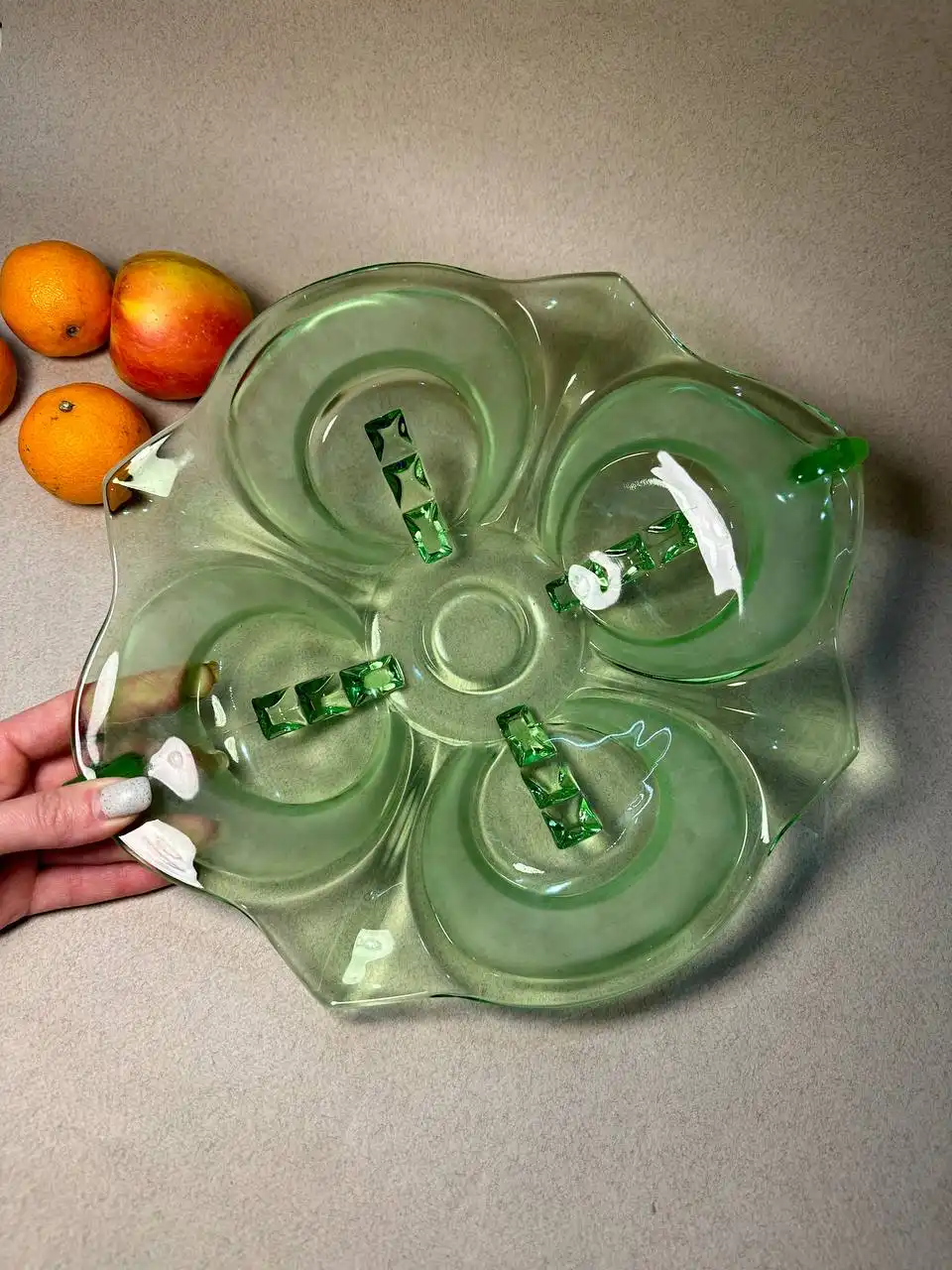 Винтажное блюдо-фруктовница August Walther and Sohne в стиле Арт Деко