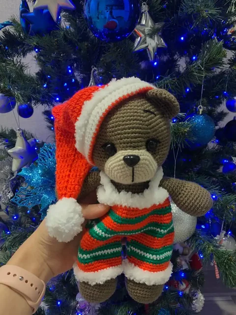 Рождественский мишка ручной работы - Хобби и отдых в Мытищи