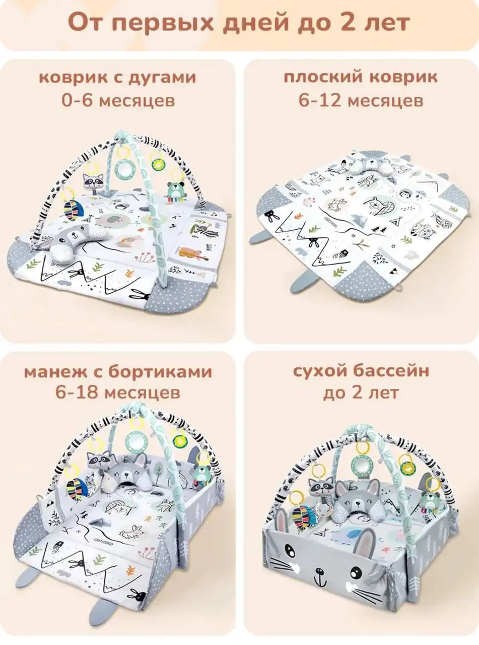 Детский развивающий коврик с дугами - Детские товары (Барахолка) в Химки