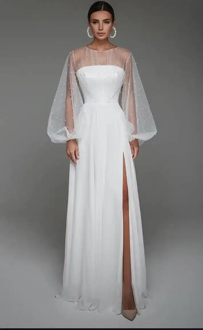 Свадебное платье новое с фатой - Свадебная одежда (Одежда) в Мытищи