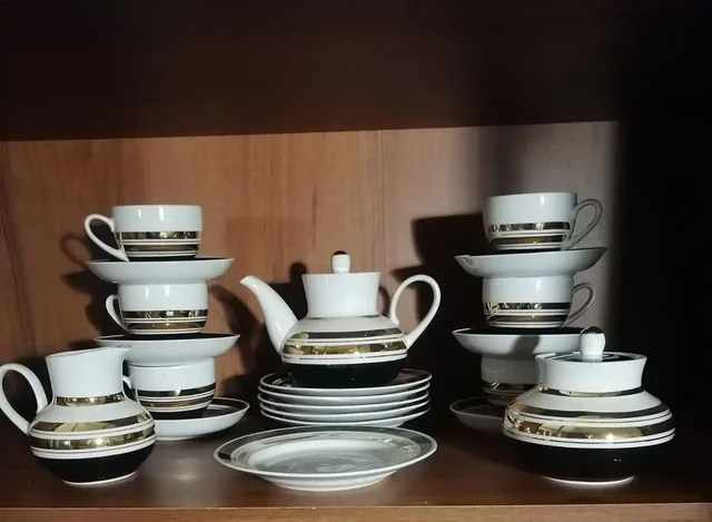 Сервиз фарфоровый Дмитровский завод 1960-70 гг на 6 персон - Банковские карты в Москва