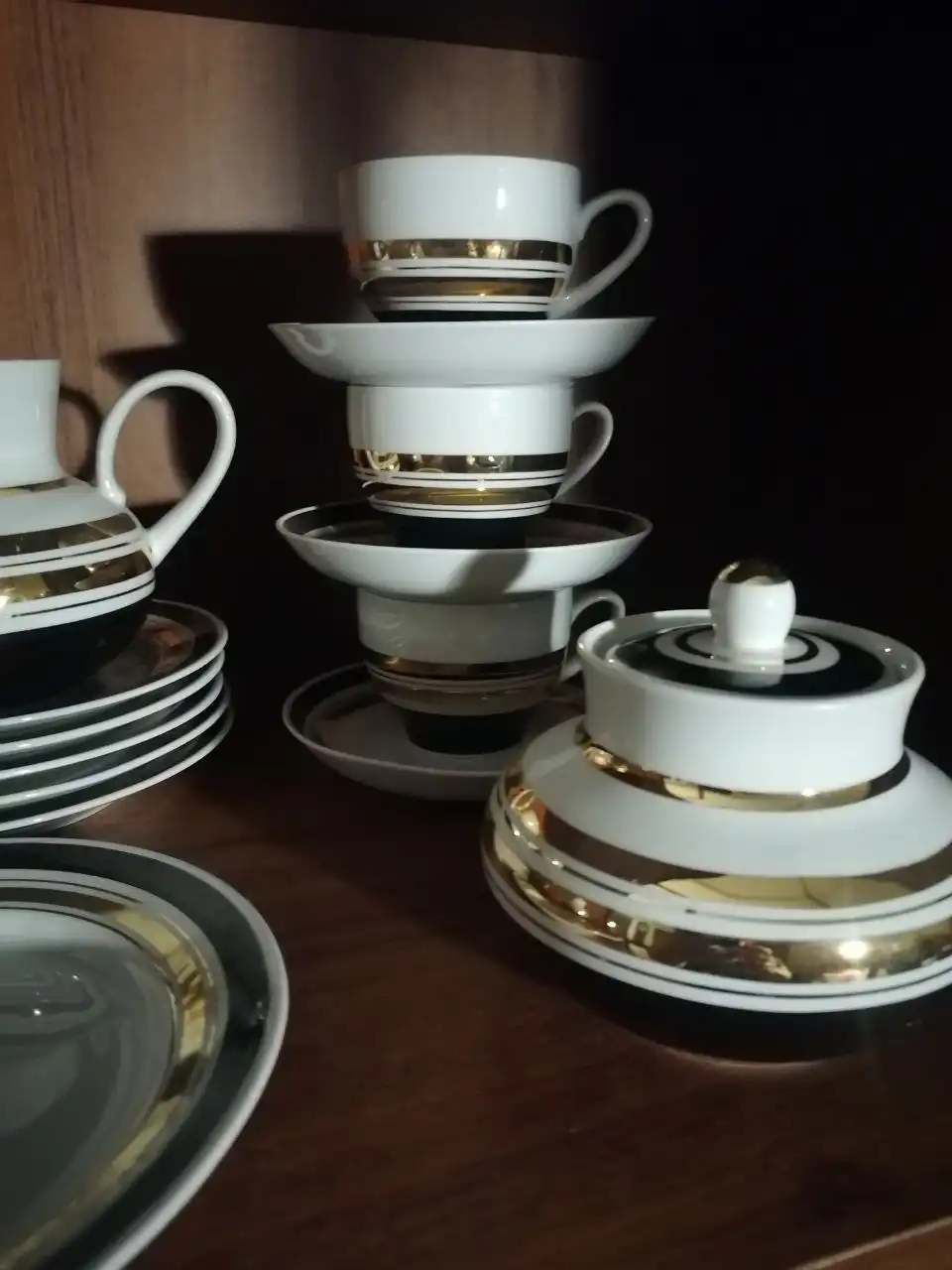 Сервиз фарфоровый Дмитровский завод 1960-70 гг на 6 персон - Фарфор, посуда (Барахолка) в Москва