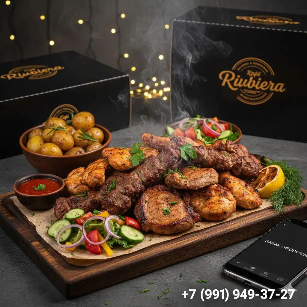 Сет-ассорти мяса с гриля от Ривьеры - Доставка еды (Услуги) в Мытищи