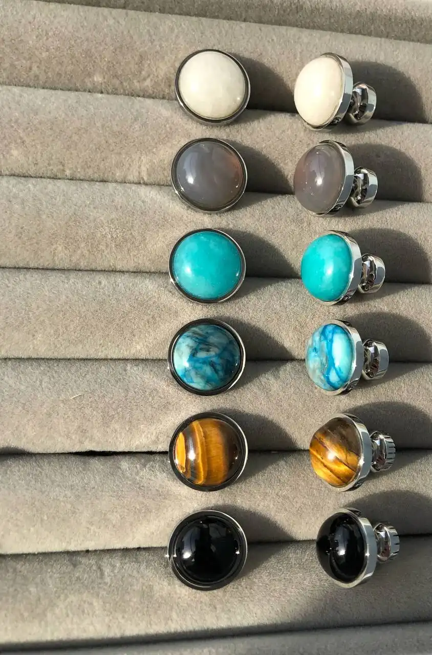 Украшения из нержавеющей стали с натуральными камнями - Украшения (Барахолка) в Мытищи