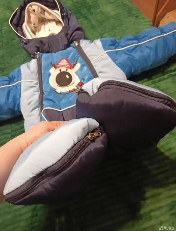 Зимний комбинезон синего цвета для мальчика размером 86 см - Одежда (Товары для детей) в Мытищи