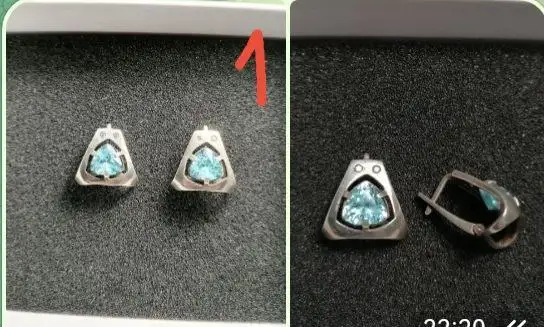 Серьги с натуральными камнями и ювелирными металлами - Ювелирные изделия (Барахолка) в Москва