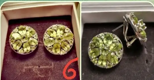 Серьги с натуральными камнями и ювелирными металлами - Ювелирные изделия (Барахолка) в Москва